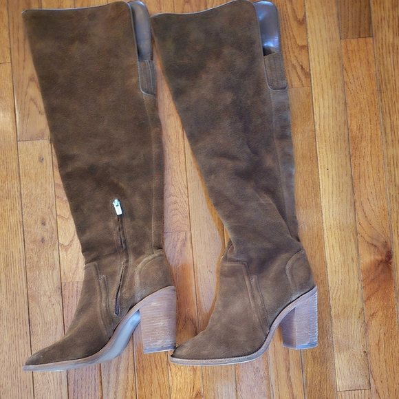 Vince Camuto Shoes - Vince Camuto Brown Suede Knee-High Boots- 9
